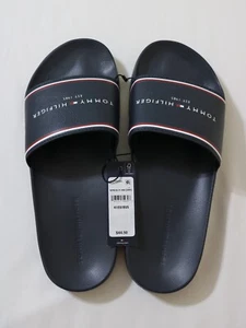 Tommy Hilfiger Herren Gummi Pantoletten Sandalen Gr. 8 Neu Mit Etikett - Bild 1 von 5