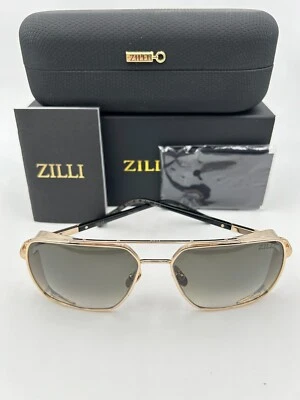 Gafas de sol Zilli polarizadas titanio ZI 65074 C02 dorado negro marrón 58 17 145 Foto 1 de 4