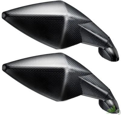 2 SPECCHIETTI SPECCHI MOTO CARBON OMOLOGATI CARENA CUPOLINO AIRCUT ORION
