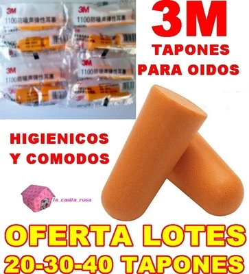 20 30 40 TAPONES OIDOS 3M PACK 10 15 o 20 PARES ANTI RUIDOS PARA DORMIR TRABAJAR - Imagen 1 de 4
