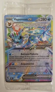 POKEMON - Vaporeon EX Promo Foil 023/131 Evoluzioni Prismatiche Stamp ITA - Imagen 1 de 2