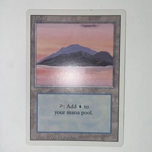 MTG Island Revised Edition Regular Land - Picture 1 of 8