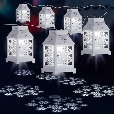 Christmas Led Snowflake Projector String Lights with 6 in 1 Snowflake Lights  - Image 1 of 4