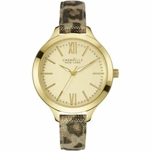 Caravelle by Bulova Ladies Gold crystal bezel Watch RRP £69 - Picture 1 of 3