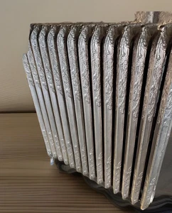 ANTIQUE CAST IRON RADIATOR 44" H X 36" W - 14 Sections - VERY ORNATE - Picture 1 of 12