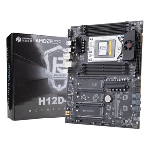 H12D-8D motherboard for AMD EPYC 7002 / 7003 CPU , 4 slots PCIe 4.0x 16 , 3x M.2 - Picture 1 of 5