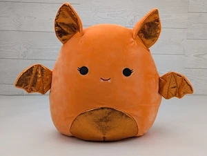 Squishmallows Tangie Naranja Halloween Murciélago Grande 12” Peluche Animal 2021 - Imagen 1 de 7