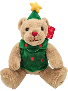 Godiva Plush Bear Christmas Tree Outfit 11 Inch Tall Brown Plush New - Picture 1 of 8