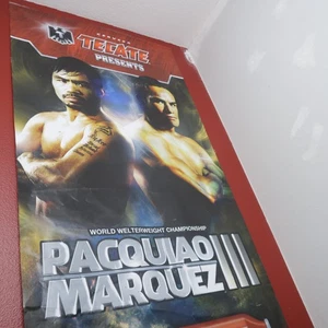 Pacquiao vs Marquez III Vinyl Banner – Tecate Boxing Promo Poster – 7.5x 3ft - Picture 1 of 16