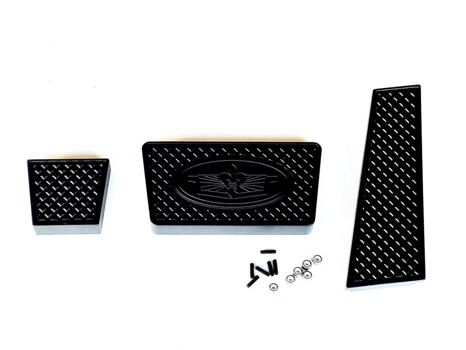 Chevy Caprice Impala SS Billet 1978-1996 pedales de aluminio personalizados 3 piezas negro Foto 1 de 4