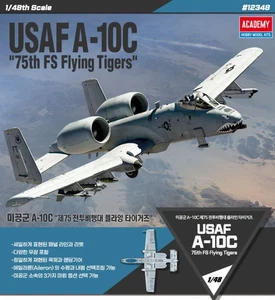 1/48 USAF A-10C "75th FS Flying Tiger" Thunderbolt II model kit #12348 Academy - Picture 1 of 9
