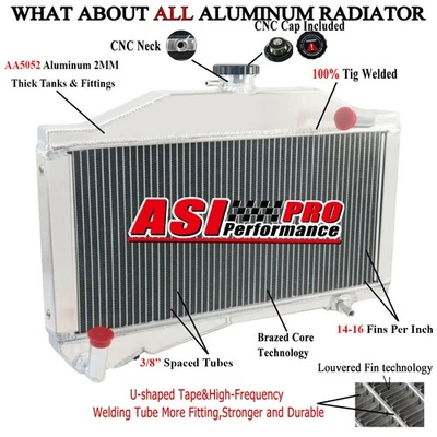 2-Row Aluminum Radiator Fits 1955~1971 1958 1960 Morris Minor 1000 948 1098 MT - Imagem 1 de 4