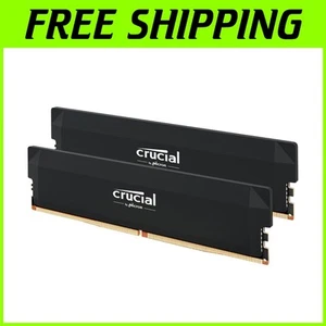 Overclocking 64GB DDR5 RAM 6400MHz Kit - Low Latency Black Gaming Memory - Picture 1 of 8