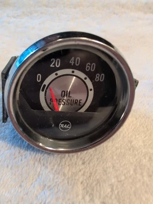 Vintage RAC Oil Pressure Gage, USA - Image 1 of 4
