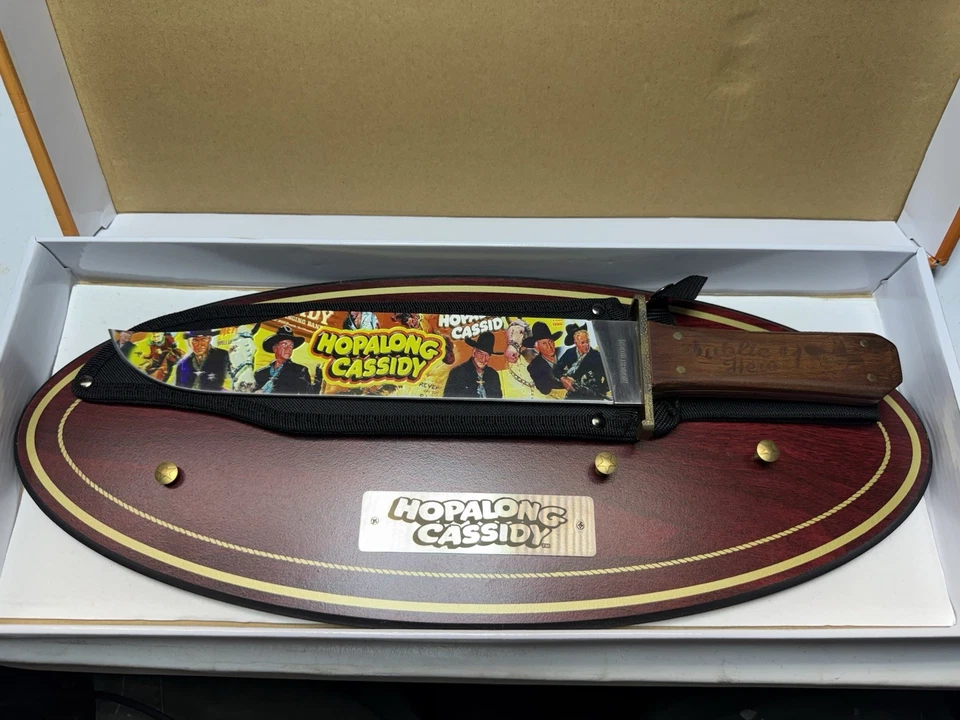 Rough Ryder Hopalong Cassidy Clip Point Bowie Fixed Blade Knife Rr1927