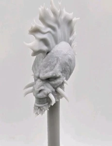 3d Print Orange LANTERN LARFLEEZE HEAD 12" 1/6 PHICEN. TBLEAGUE - Picture 1 of 2