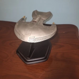 1992 Star Trek FERENGI MARAUDER Pewter & 24Kt Gold Limited Edition W/stand & Box - Picture 1 of 3