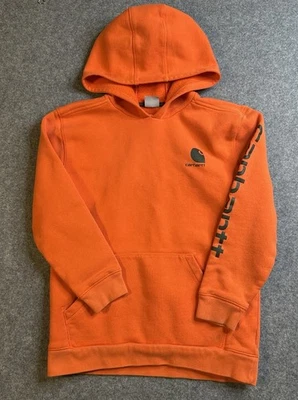 Sudadera con Capucha Carhartt Juvenil Talla Grande Naranja Caza Seguridad Exterior **Marcas Pareja Foto 1 de 4
