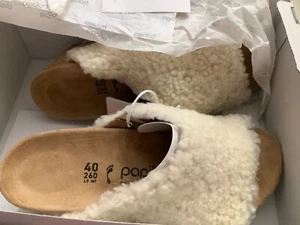 BIRKENSTOCK PAPILLIO NAMICA TEDDY WEDGE  SHEARLING UPPER Size EU 40 US 9 - Picture 1 of 6
