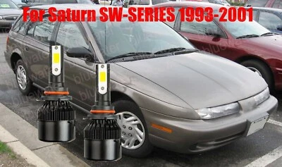 LED For Saturn SW1 SW2 1993-2001 Headlight Kit 9006 HB4 CREE Bulbs Low Beam - Image 1 of 4