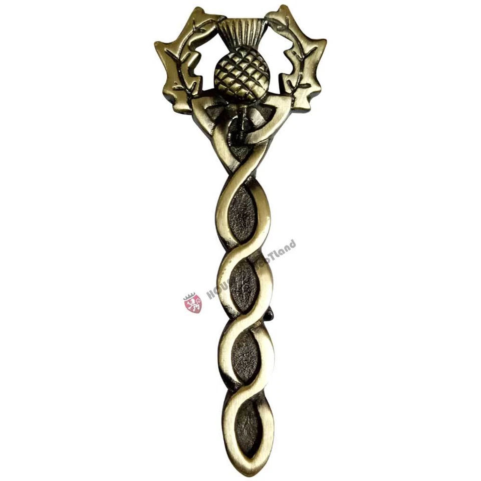 Scottish Thistle Kilt Pin Heritage Antique Finish Highland Celtic Brooches