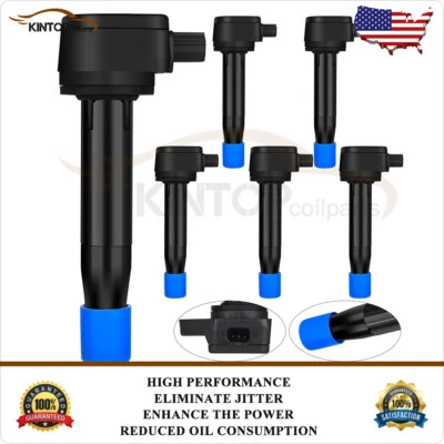 6 Ignition Coil Pack For Honda Pilot 2009-2015 Ridgeline 2009-2014 3.5L UF603 - Image 1 of 4