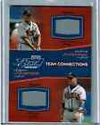 MLB 2002 CHIPPER JONES & ANDRUW JONES PLAYOFF PIECE OF THE GAME DUAL JERSEY CARD