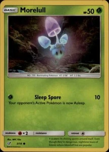 2x (DEPI-003) Morelull COMMON HOLOFOIL Pokemon Detective Pikachu Card # 3 - Picture 1 of 1