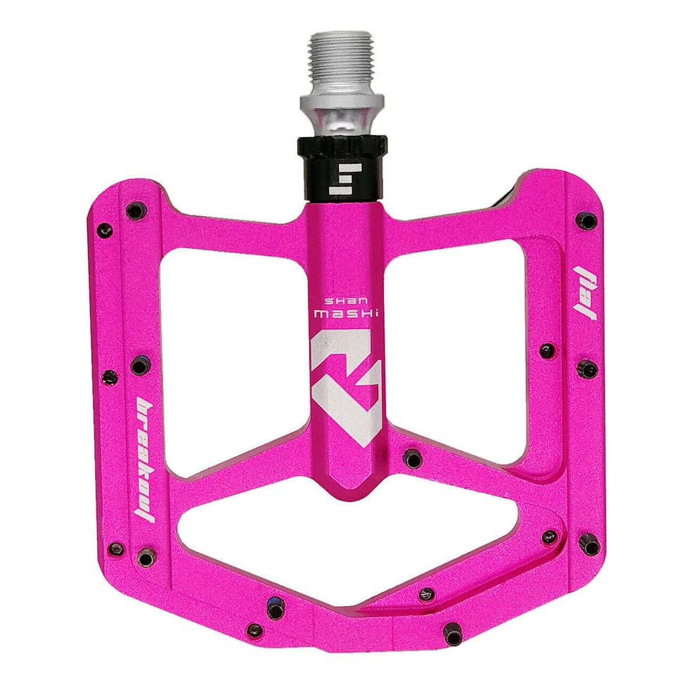 Bicycle 3 Bearing Steel Flat Pedals Mtb Road Bike Xc Ultralightnon-slip Pedal - Image 1 of 1