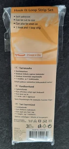 Self-adhesive Hook & Loop Tape Strip 20mm x 1M White - Picture 1 of 4