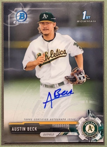 2017 Bowman Chrome 1st ROOKIE Auto Austin Beck