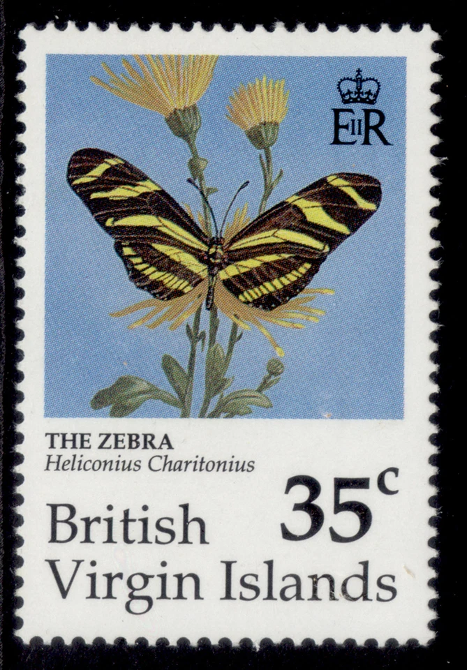 BRITISH VIRGIN ISLANDS QEII SG790, 1991 35c butterflies, NH MINT. — 第 1/1 张图片