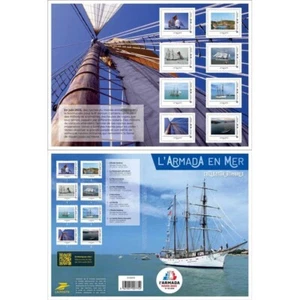 France 2023 boat ship Armada en mer ROUEN docks SANTA MARIA bateau navire 8v mnh - Picture 1 of 3