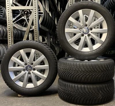 4 Orig Mercedes-Benz Winterräder 205/55 R16 91T A-Klasse W176 B-Klasse W246 CLA- - Bild 1 von 4