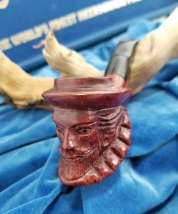 NEVER SMOKED Antique Style Sir Walter Raleigh Hand Carved Israel Pipe  - Picture 1 of 12