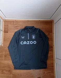 LARGE MENS ASTON VILLA TRAINING FOOTBALL JACKET TRAINING ZIP HOODIE CAZOO EPL XL - Picture 1 of 4