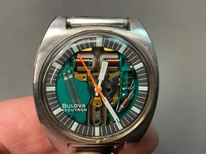 Orologio Uomo BULOVA Accutron SPACE VIEW con Movimento Forcella Tuning FUNZIONA PERFETTAMENTE - Foto 1 di 14