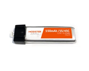 Modster LiPo Akku 1S 3.7V 150 mAh 45C Ultra Micro WhiteLine MD10107  - Picture 1 of 1