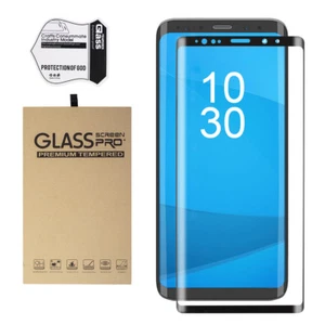 2 X For Samsung note 9 Tempered Glass Screen 3D Curved Case Edge Edge Protector - Picture 1 of 22