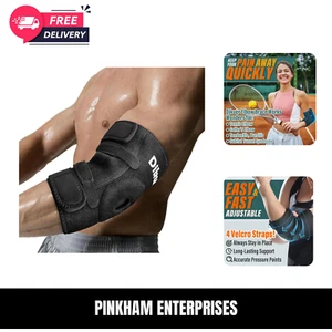 Elbow Brace, Elbow Compression Sleeve, Adjustable Elbow Brace For Tendonitis ... - Picture 1 of 8