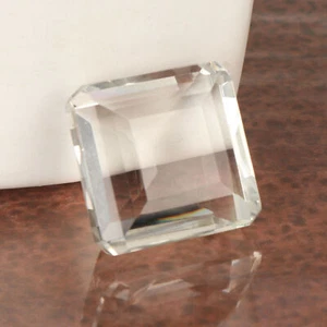 Piedra preciosa suelta grande 100 quilates cristal blanco topacio cuadrado corte facetado @mejor precio - Imagen 1 de 3