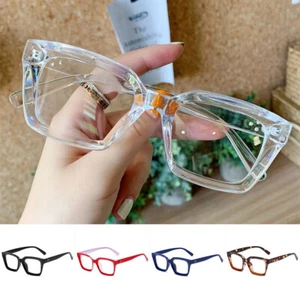 Large Frame Oversized Square High-definition Reading Glasses Presbyopia Diopter - Picture 1 of 23