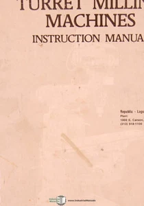 Lagun Turret Milling FTV-2, Operations Maintenance and Parts Manual - Picture 1 of 1