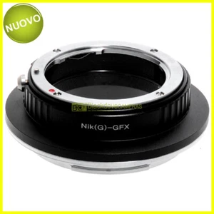 Anello adapter per montare ottiche Nikon (G) su fotocamere Fuji GFX. Adattatore - Foto 1 di 3