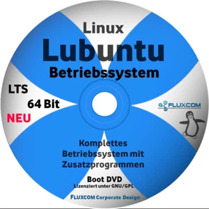 Linux Lubuntu 64 Bit 2025, komplettes Betriebssystem in deutsch - Bild 1 von 2