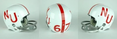 NEBRASKA CORNHUSKERS 1967-1968 Vintage Riddell RK Suspension Football Helmet - Image 1 of 4