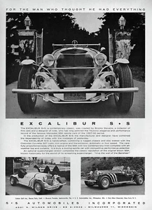 1965 Excalibur SS Original Print Ad - Imagen 1 de 1