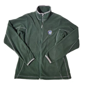 Antigua Damen Gr. M Jacke Full Zip Fleece bestickt Milwaukee Brewers grün - Bild 1 von 14