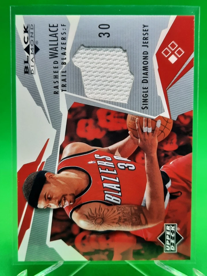 Rasheed Wallace 2003-04 Upper Deck Black Diamond Jersey #BD-RW NBA Blazers - Image 1 of 2