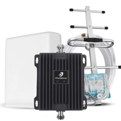 4G LTE 700MHz AT&T Verizon Cell Phone Signal Booster Mobile Repeater Boosts Data - Image 1 of 4